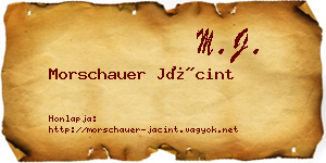 Morschauer Jácint névjegykártya